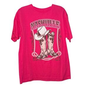 Rebellious One Hot Pink Nashville Cotton Tee